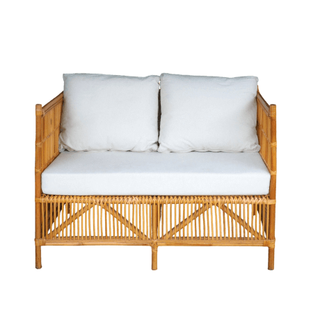โซฟา 2 ที่นั่ง หวายแท้ PISAMAI รุ่น TARZAN SOFA แนว HOMIE COTTAGE โซฟานั่งเล่น ขนาด 126*76*90 CM สีธรรมชาติ_1